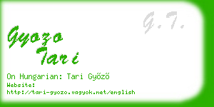 gyozo tari business card